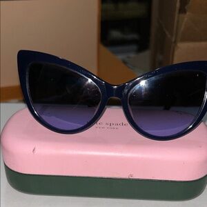 Kate Spade Dark Blue Cat-Eye Sunglasses